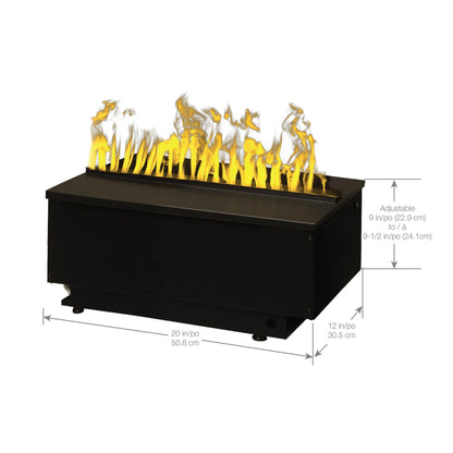 Dimplex Two Optimyst Cassette 20" Built-in Water Vapor Fireplace for Signature TruView Series