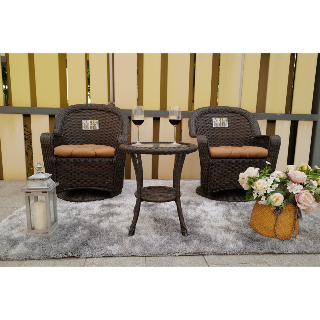 3 piece discount rattan furniture set