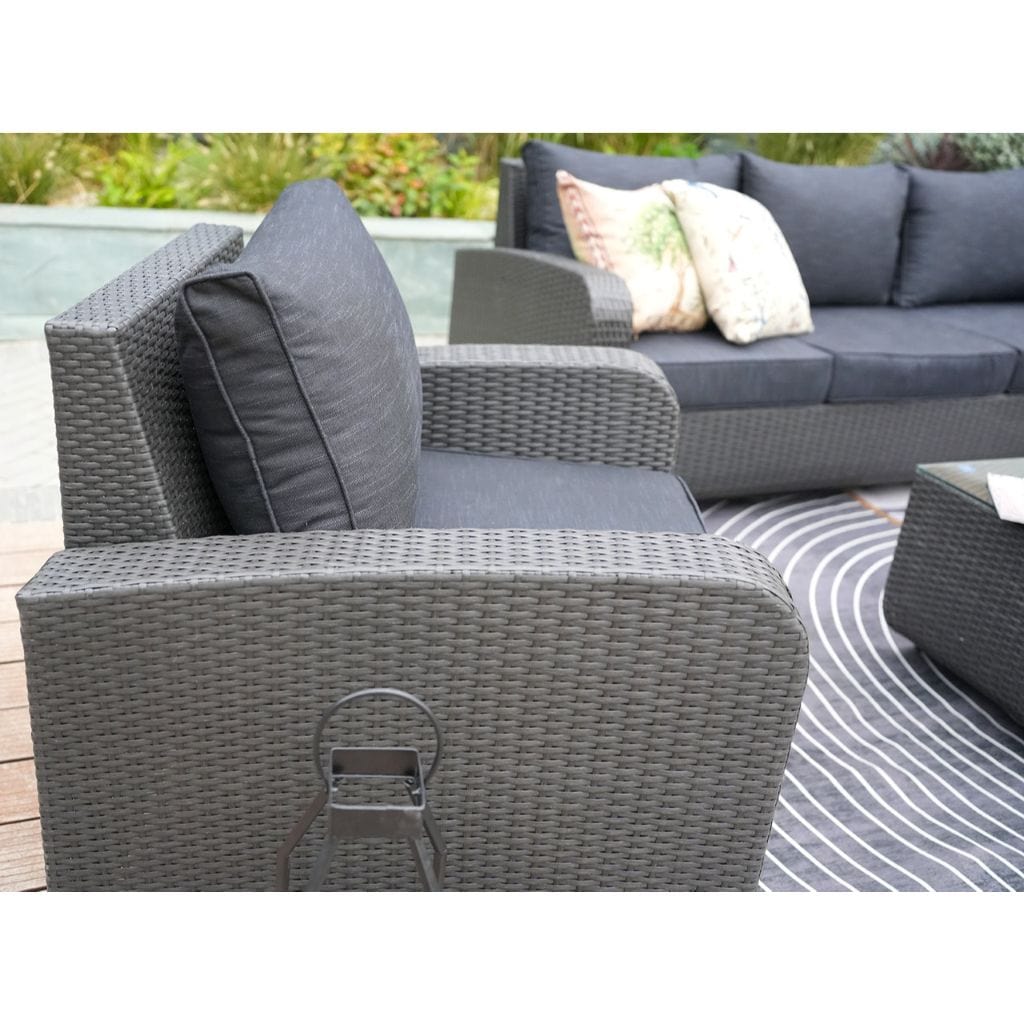 Direct Wicker Tiana 5pc Patio Garden Furniture Sectional Sofa (Single Items Included)