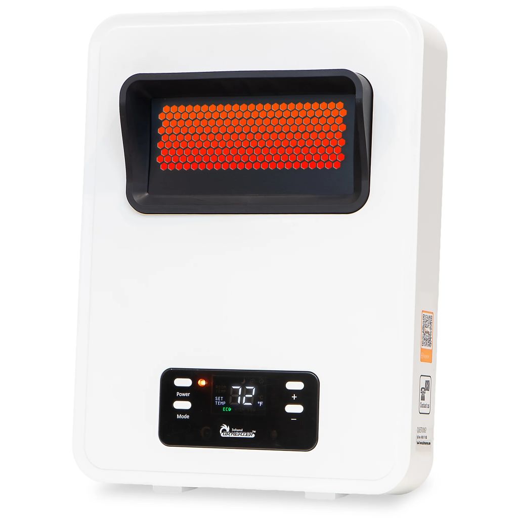 Dr. Infrared Heater 11" HeatStyle 2-Way Wall Mount or Portable Space Heater