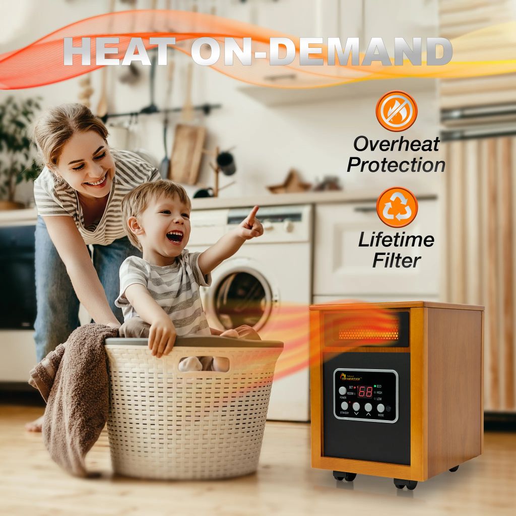 Dr. Infrared Heater 13" 1500-Watt Portable Space Heater
