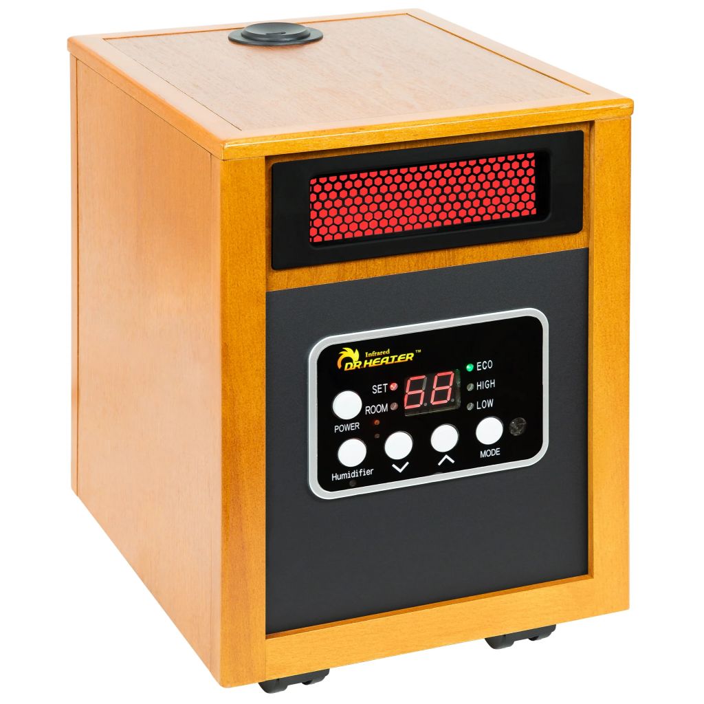 Dr. Infrared Heater 13" 1500-Watt Portable Space Heater with Humidifier