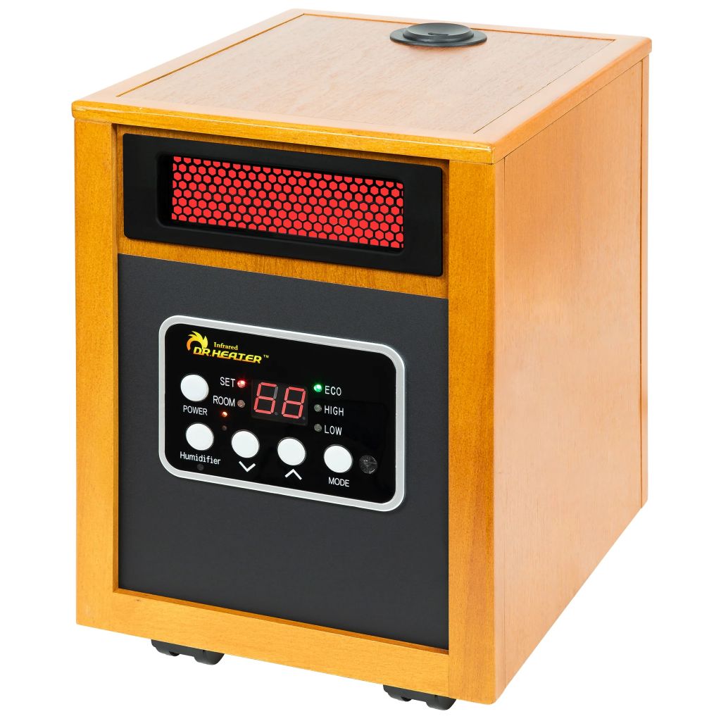 Dr. Infrared Heater 13" 1500-Watt Portable Space Heater with Humidifier