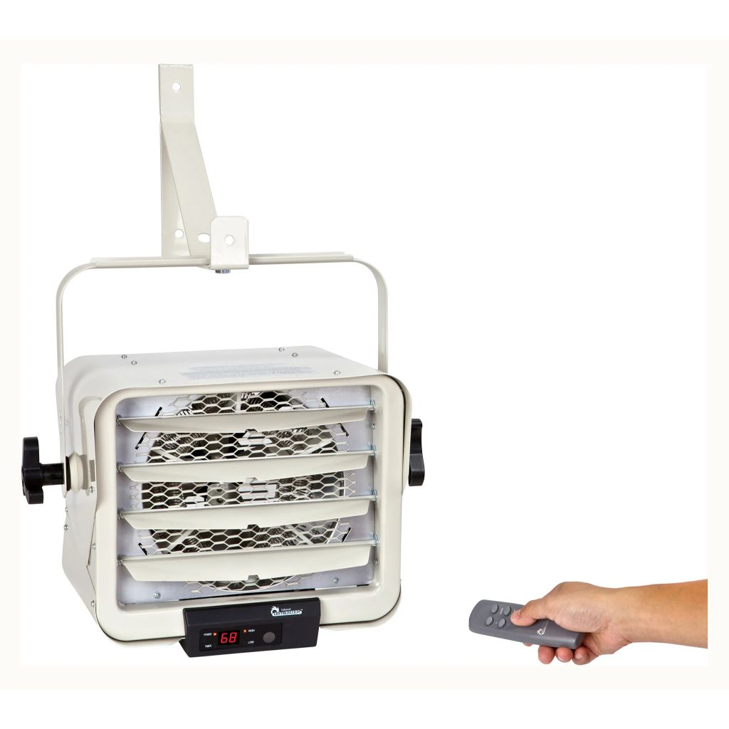 Dr. Infrared Heater 15" 7500-Watt Wall Ceiling Mounted Garage Electric Heater with Remote Controlled Thermostat