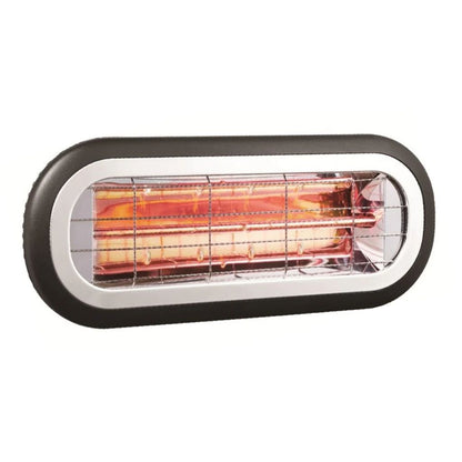 Dr. Infrared Heater 18" Black Carbon Wall Mount Ceiling Infrared Indoor/Outdoor Patio Heater