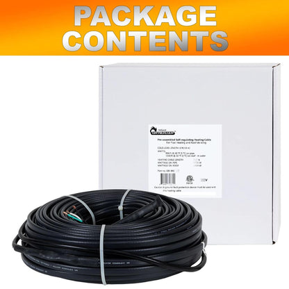Dr. Infrared Heater 200 Feet Heating Cables for Pipes and Roof De-Icing