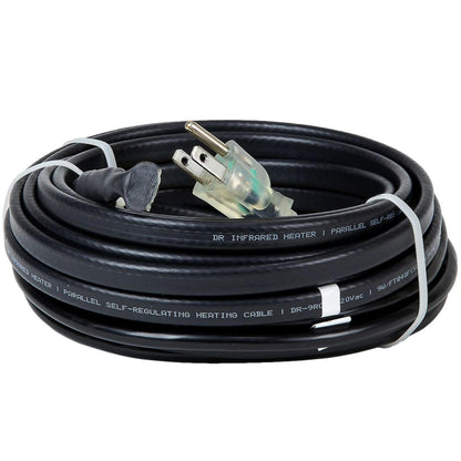 Dr. Infrared Heater 200 Feet Heating Cables for Pipes and Roof De-Icing