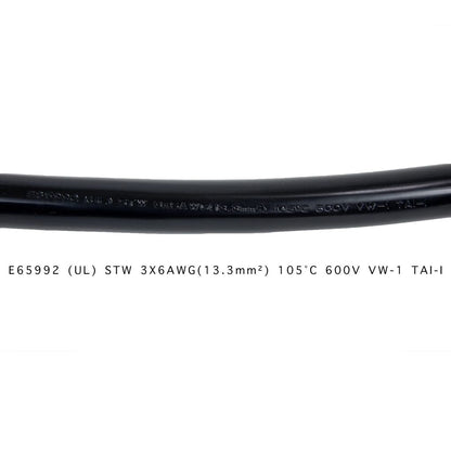 Dr. Infrared Heater 9 Feet 50A Power Cord with NEMA 6-50P Plug Open End