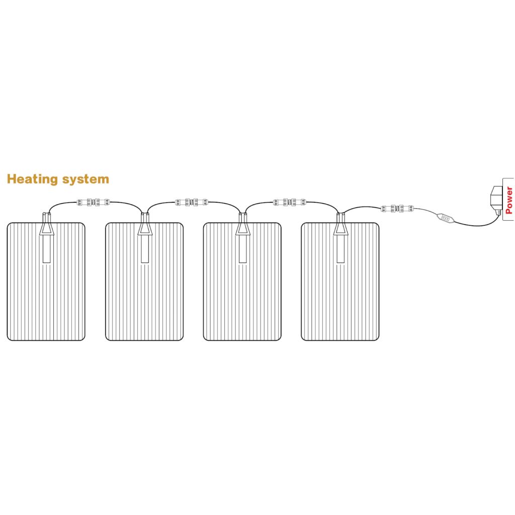 Dr. Infrared Heater Heated Rubber Snow & Ice Melting Mat (Mat Only)