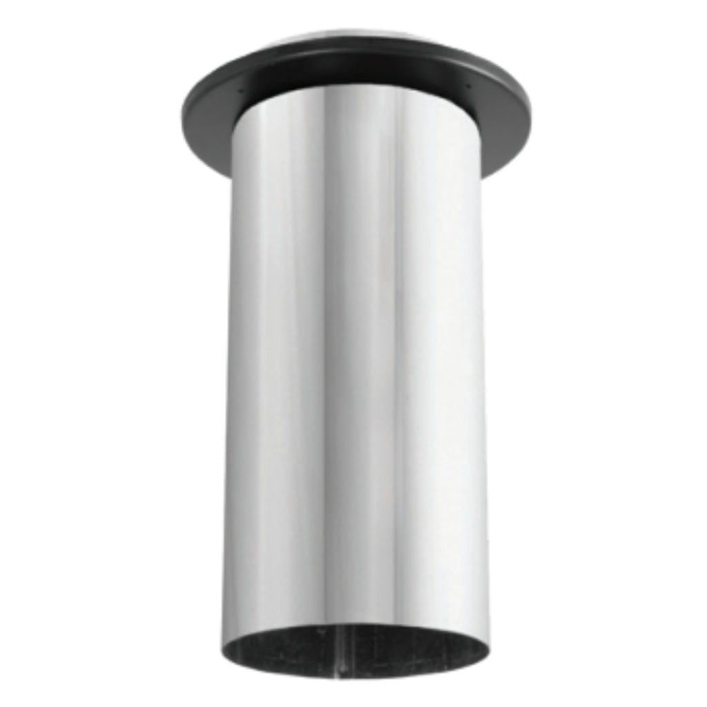DuraVent 14" Length Stainless Steel DuraBlack Slip Connector With Trim