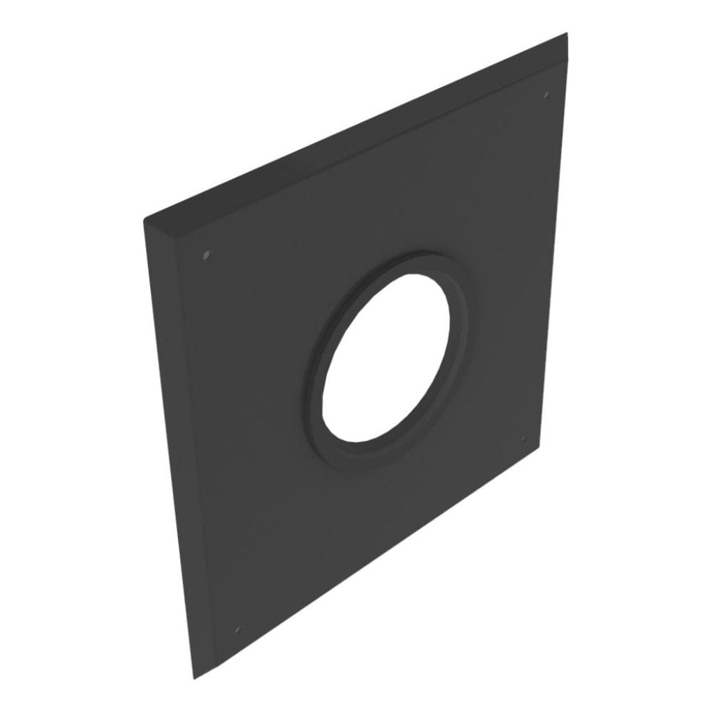 DuraVent 2"-4" Inner Diameter PolyPro Black Wall Plate