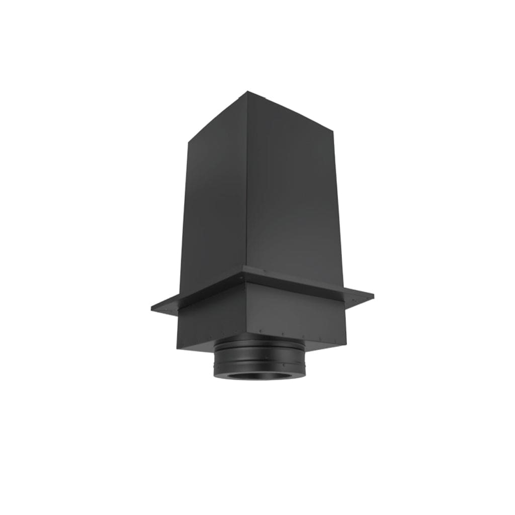 DuraVent Cathedral Ceiling With Black Double Wall Pipe Wood Stove Chimney Kit