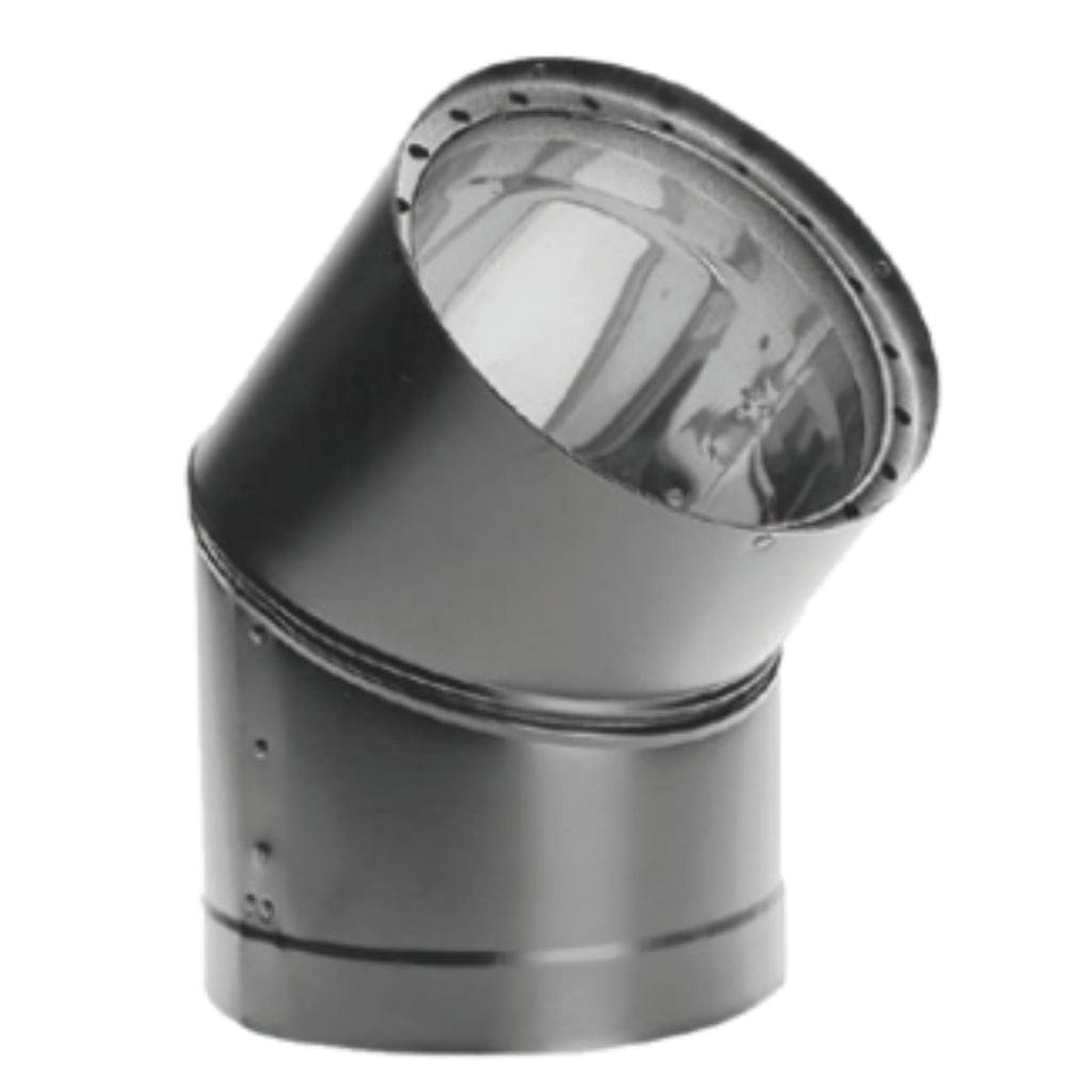DuraVent DVL 6" 45-Degree Black Double-Wall Elbow