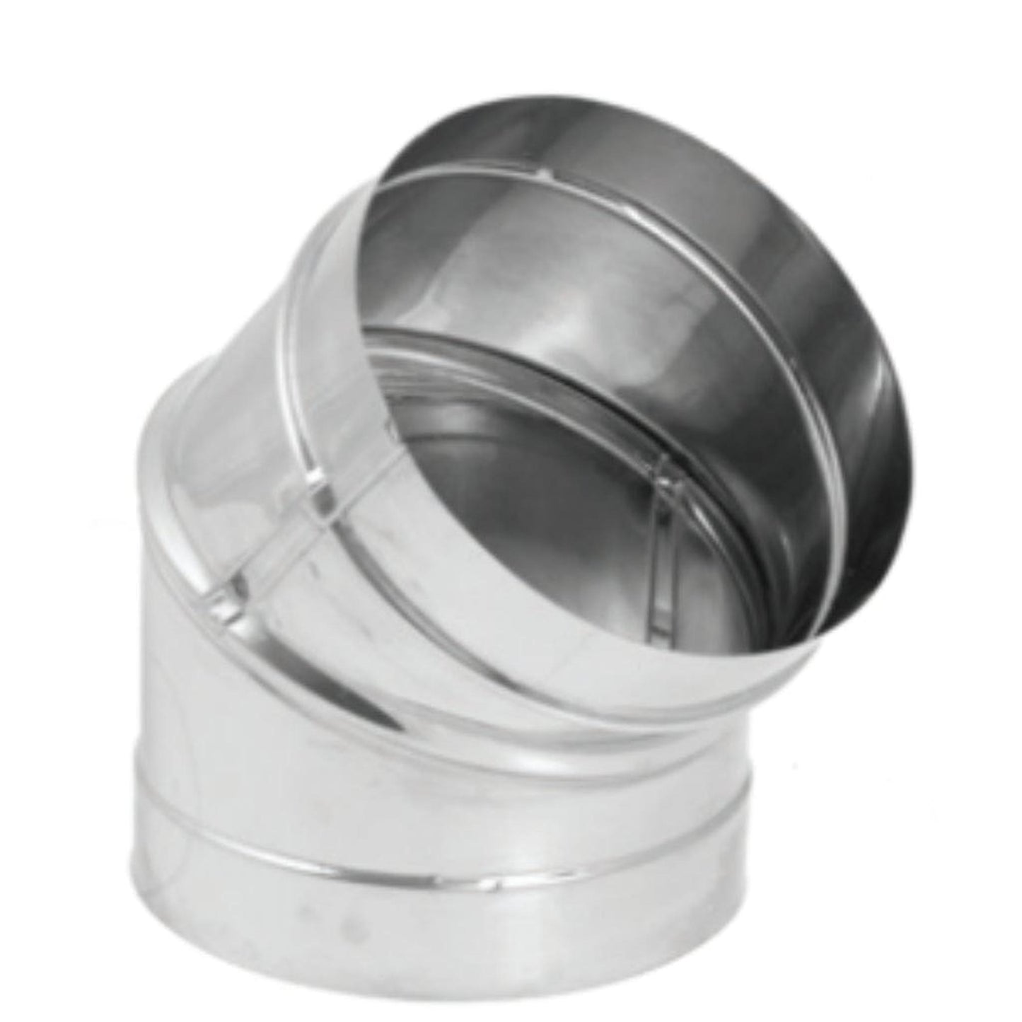 DuraVent DuraBlack 8" 45-Degree Stainless Steel Elbow
