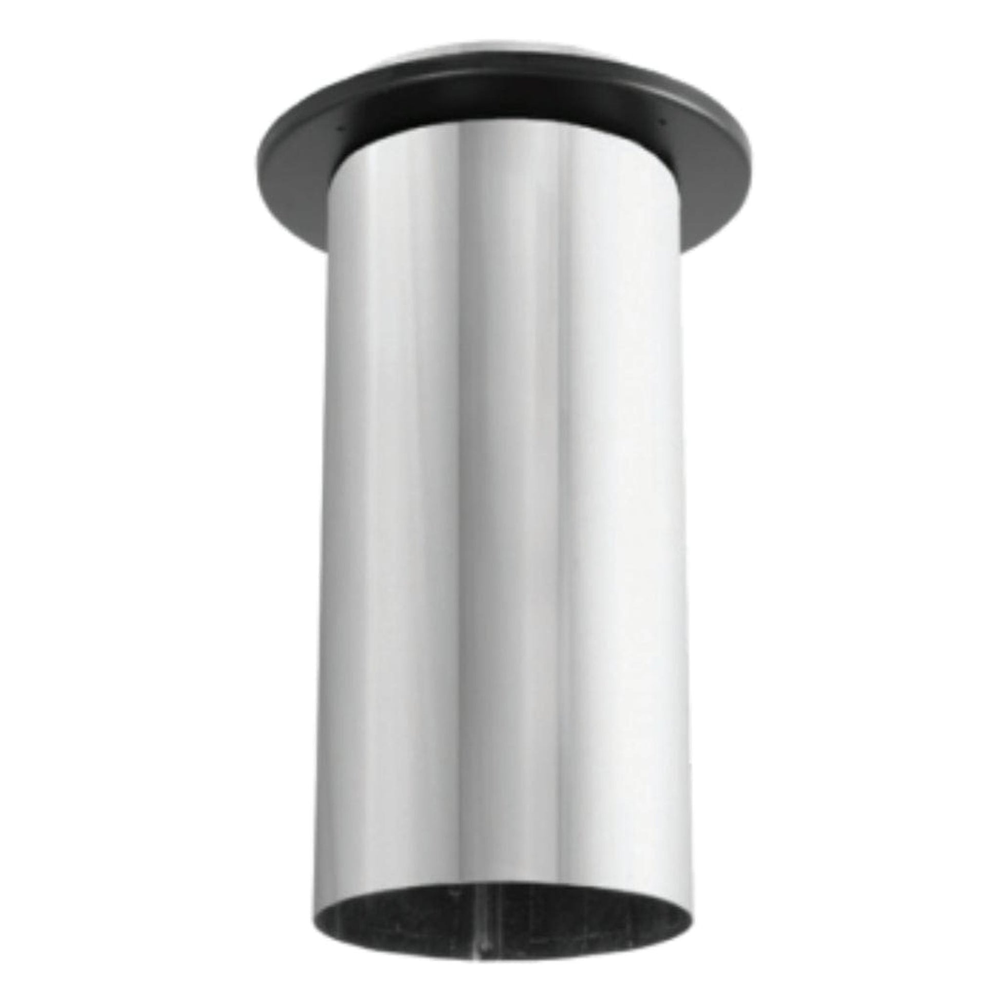 DuraVent DuraBlack 8" Stainless Steel Slip Connector With Trim