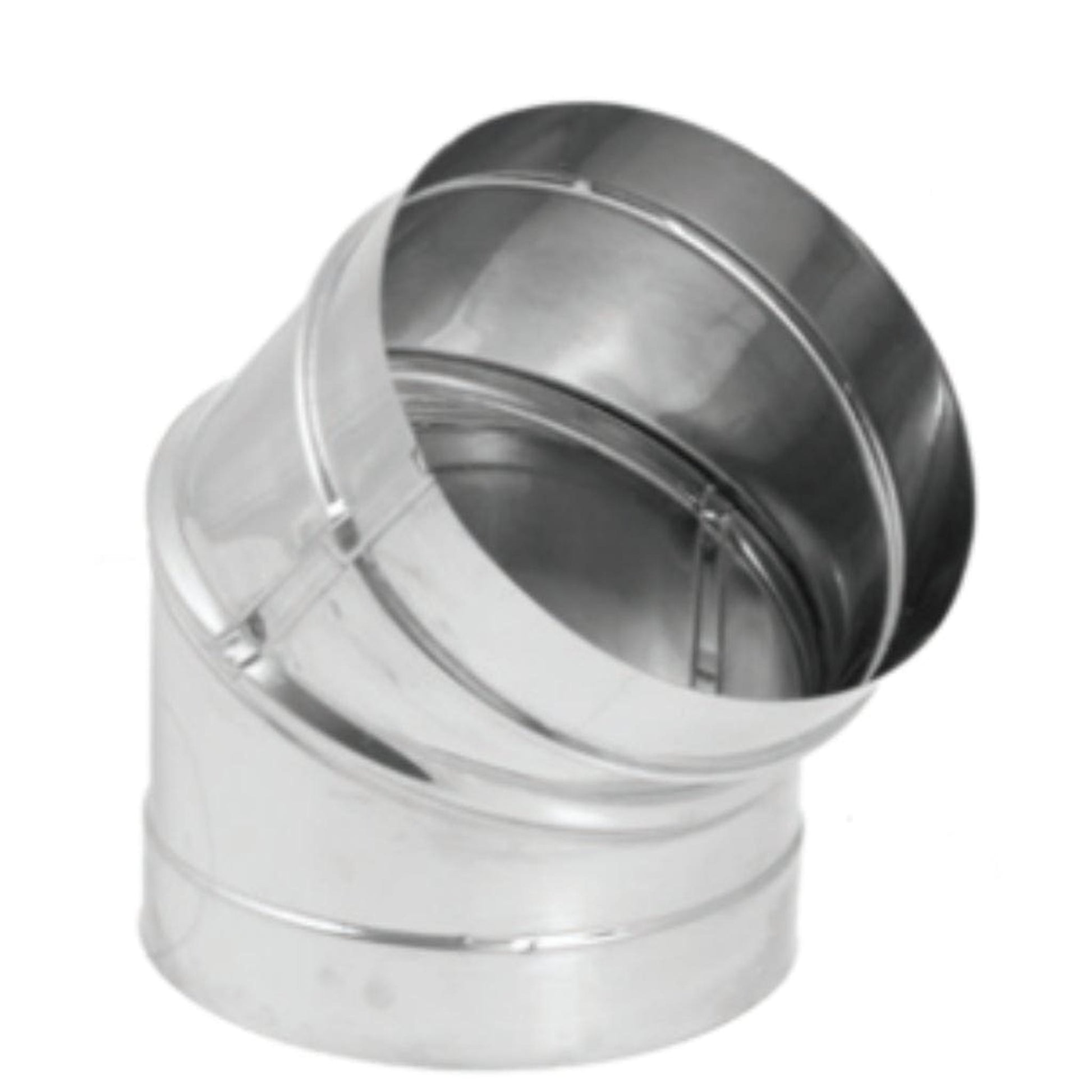 DuraVent DuraBlack 6" 45-Degree Stainless Steel Elbow