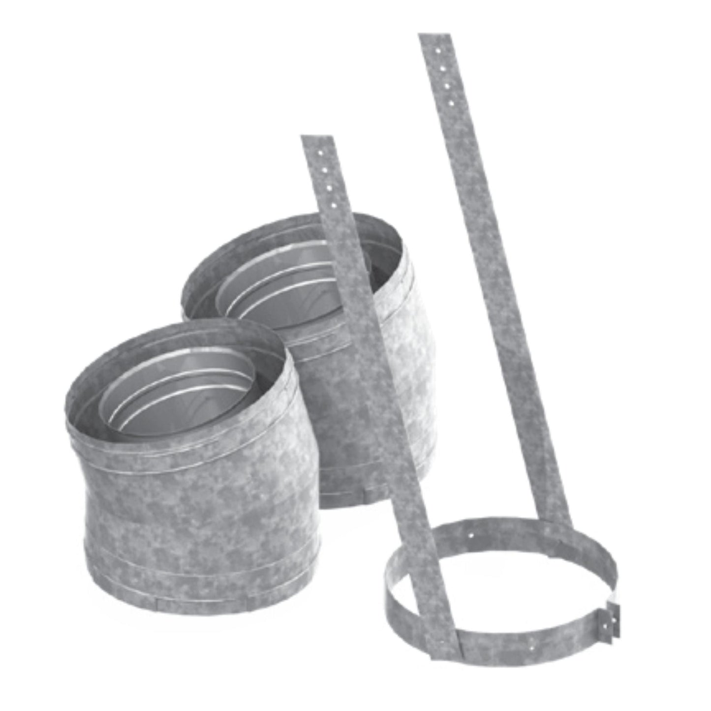 DuraVent DuraChimney II 8" 15-Degree Elbow Kit