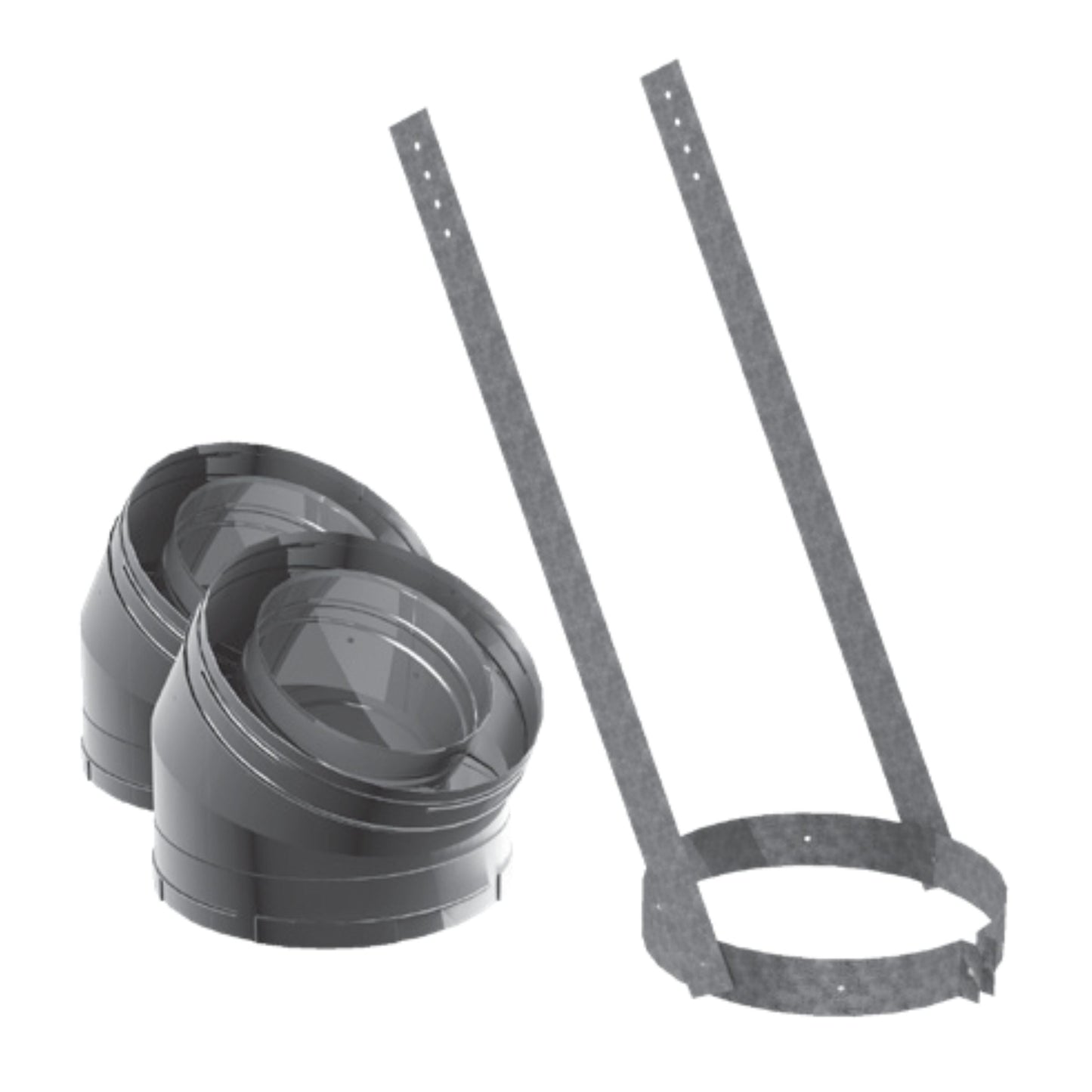 DuraVent DuraChimney II 8" 30-Degree Elbow Kit