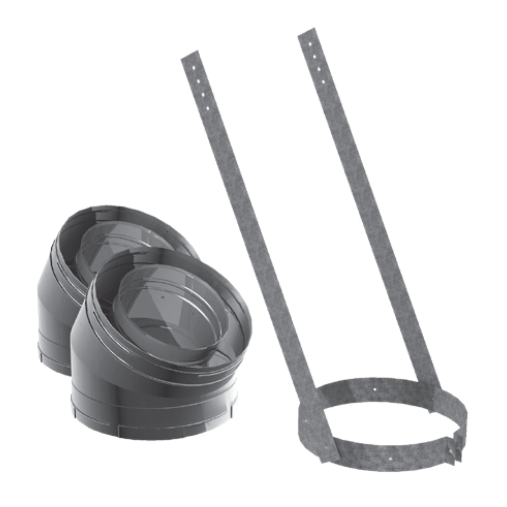 DuraVent DuraChimney II 8" 30-Degree Elbow Kit