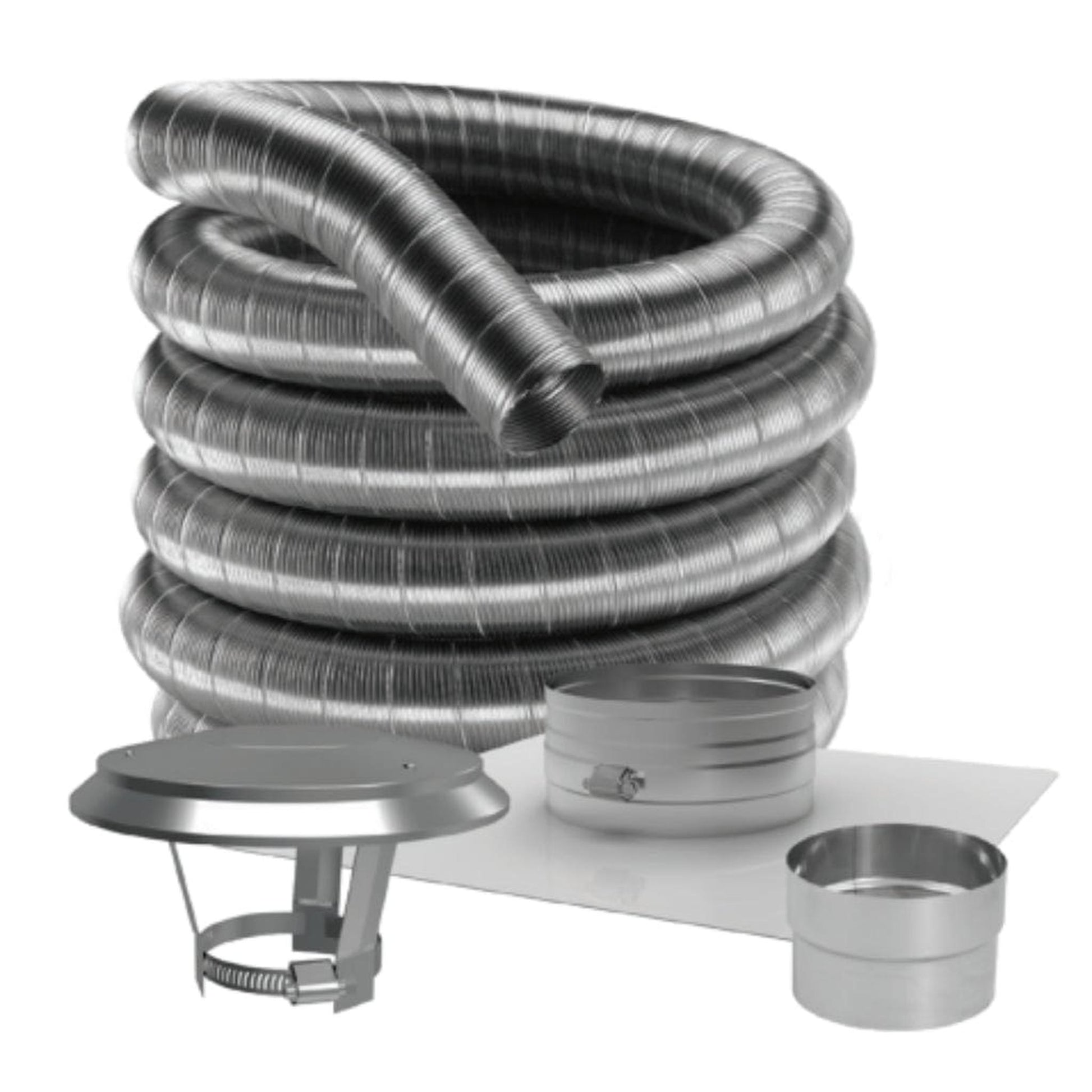 DuraVent DuraFlex 304 8" x 30' Stainless Steel Basic Kit