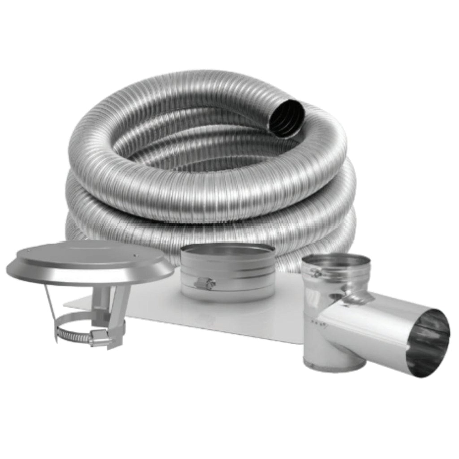 DuraVent DuraFlex SW 7" x 15' Stainless Steel Tee Kit