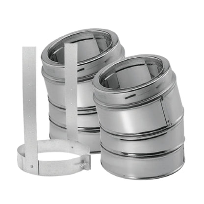DuraVent DuraTech 5" 30 Degree Stainless Steel Elbow Kit