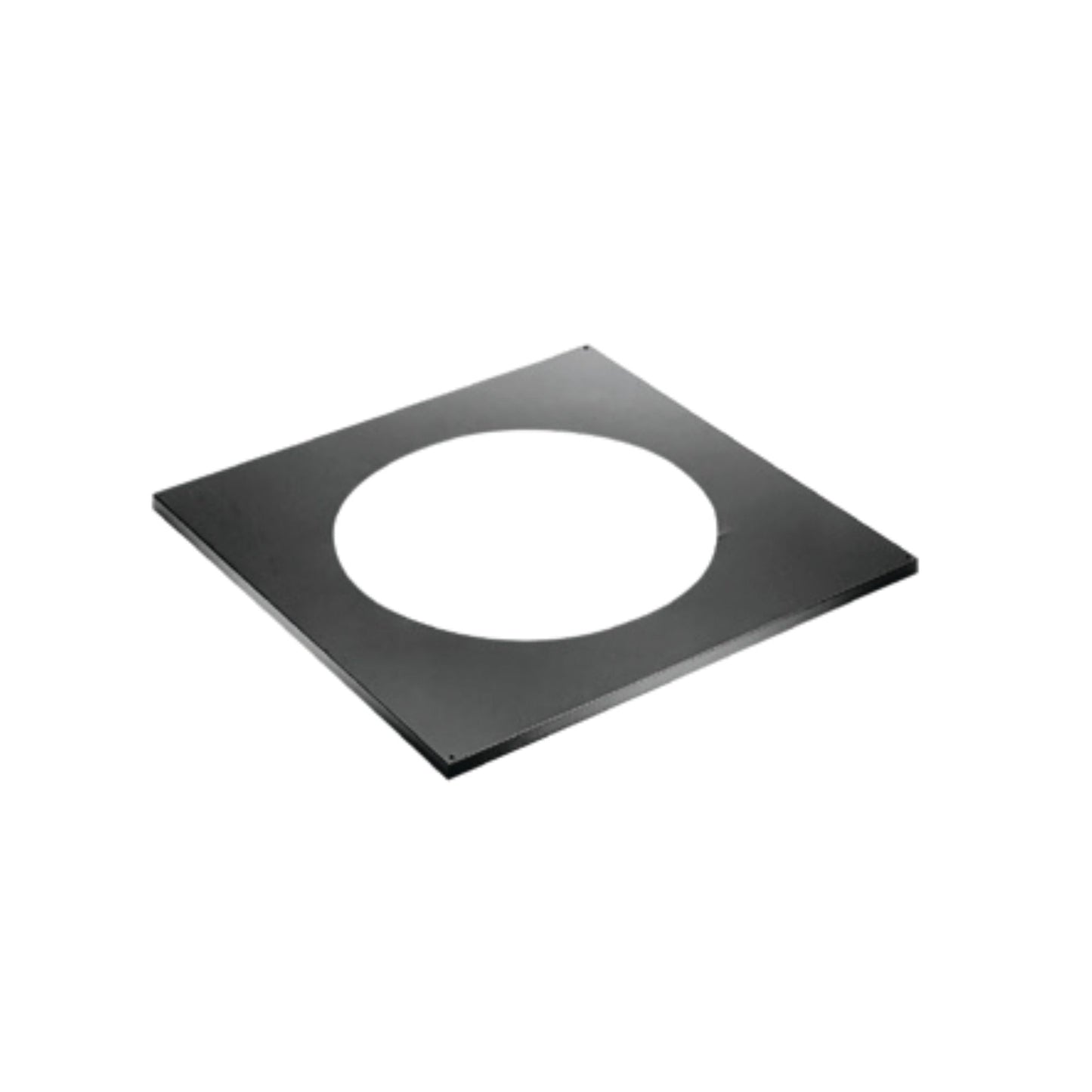 DuraVent DuraTech 7" Black Square Trim Collar for Round Support Box
