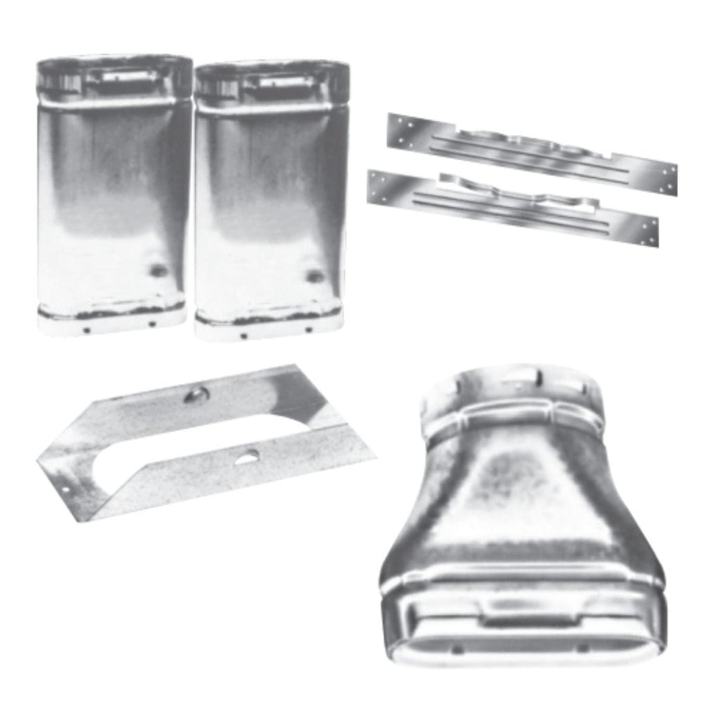 DuraVent Oval Type B Gas Vent Model BV 4" Vent Kit