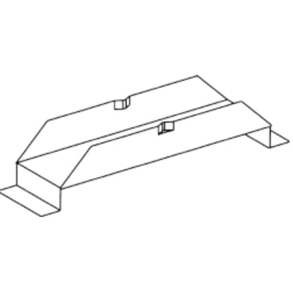 DuraVent Oval Type B Gas Vent Model BV 6" Plain Tee Support