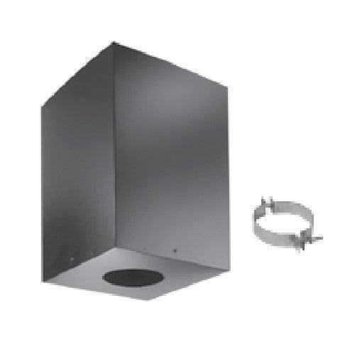 DuraVent PelletVent for Multi-Fuel 3" Black Cathedral Ceiling Support Box
