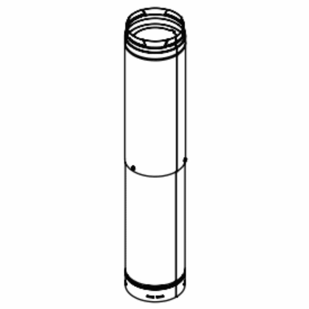 DuraVent PolyPro 8" Double-Wall Telescoping Pipe