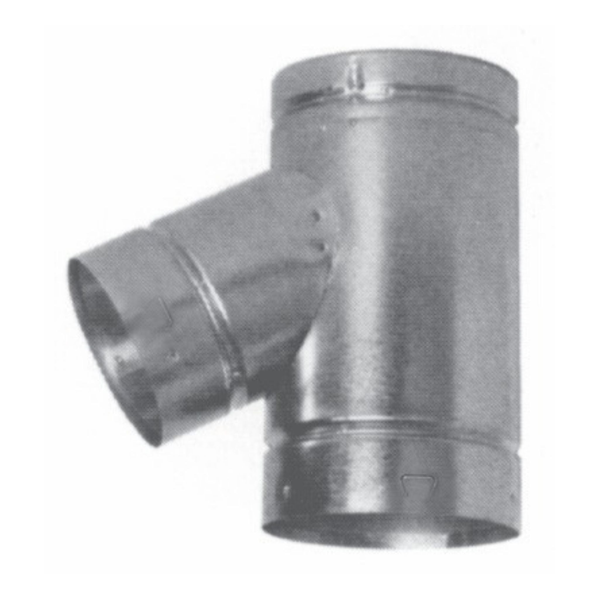 DuraVent Round Type B Gas Vent Model BV 4" 6" 45Degree Branch Fixed