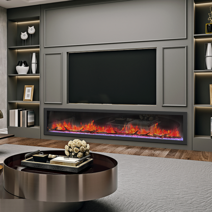 Dynasty 82" Cascade Smart Linear Electric Fireplace