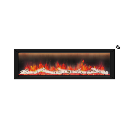 Dynasty Allegro 58" Built-in / Flush-Mount Smart Linear Electric Fireplace