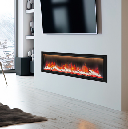 Dynasty Allegro 68" Built-in / Flush-Mount Smart Linear Electric Fireplace