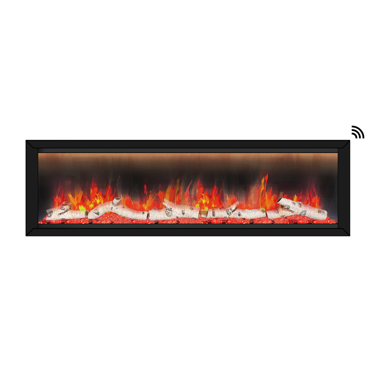 Dynasty Allegro 68" Built-in / Flush-Mount Smart Linear Electric Fireplace