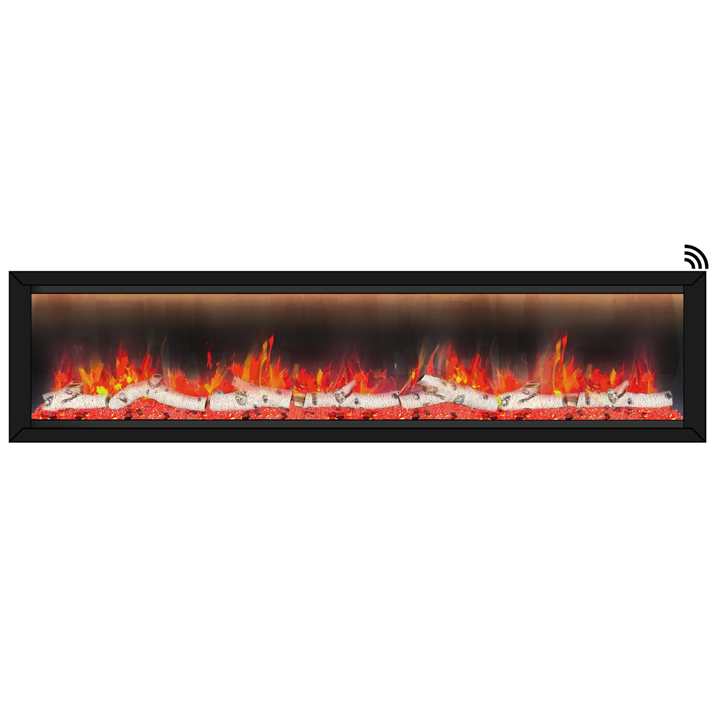 Dynasty Allegro 82" Built-in / Flush-Mount Smart Linear Electric Fireplace