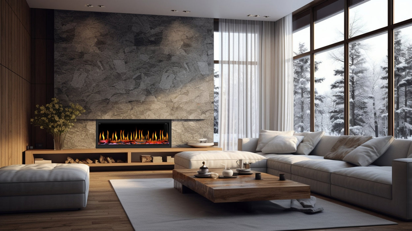 Dynasty Tempo 52" Built-in / Flush-Mount Virtual Electric Fireplace