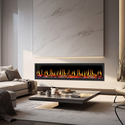 Dynasty Tempo 76" Built-in / Flush-Mount Virtual Electric Fireplace