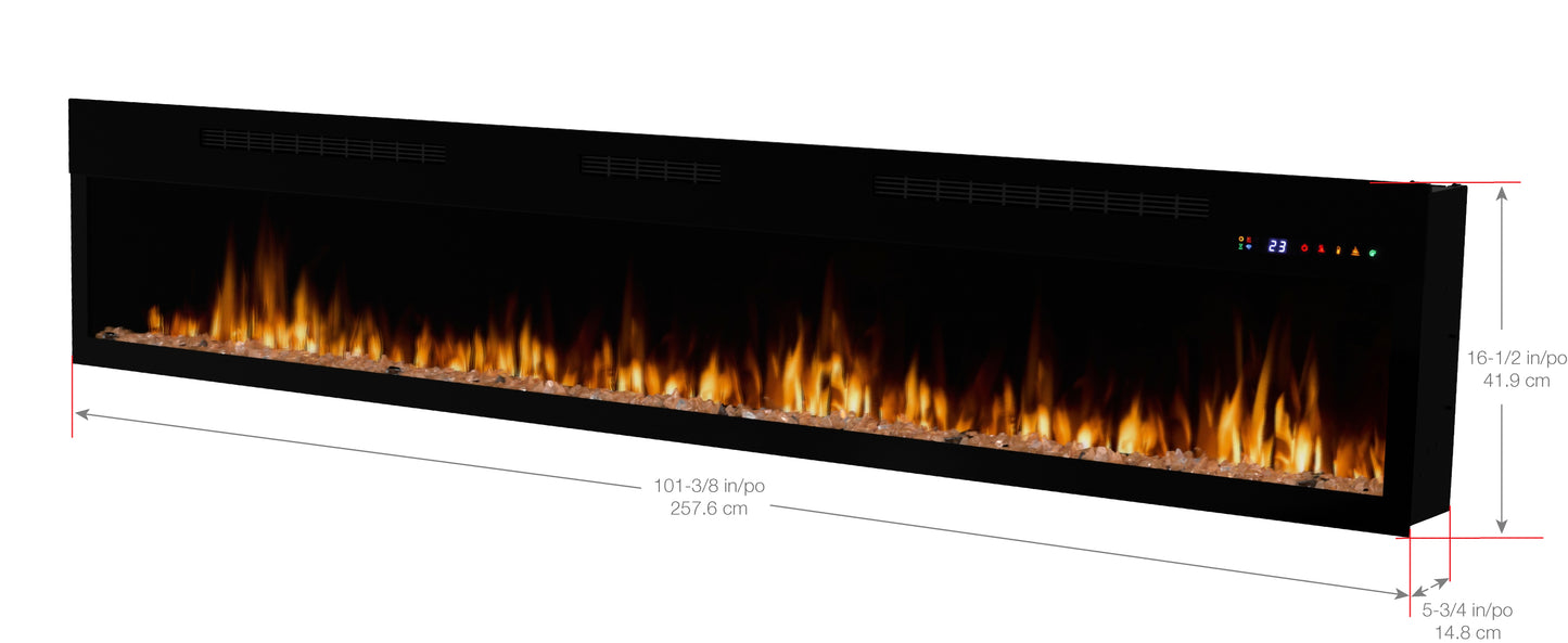 Dimplex Vital Essence 100" Built-in Linear Electric Fireplace