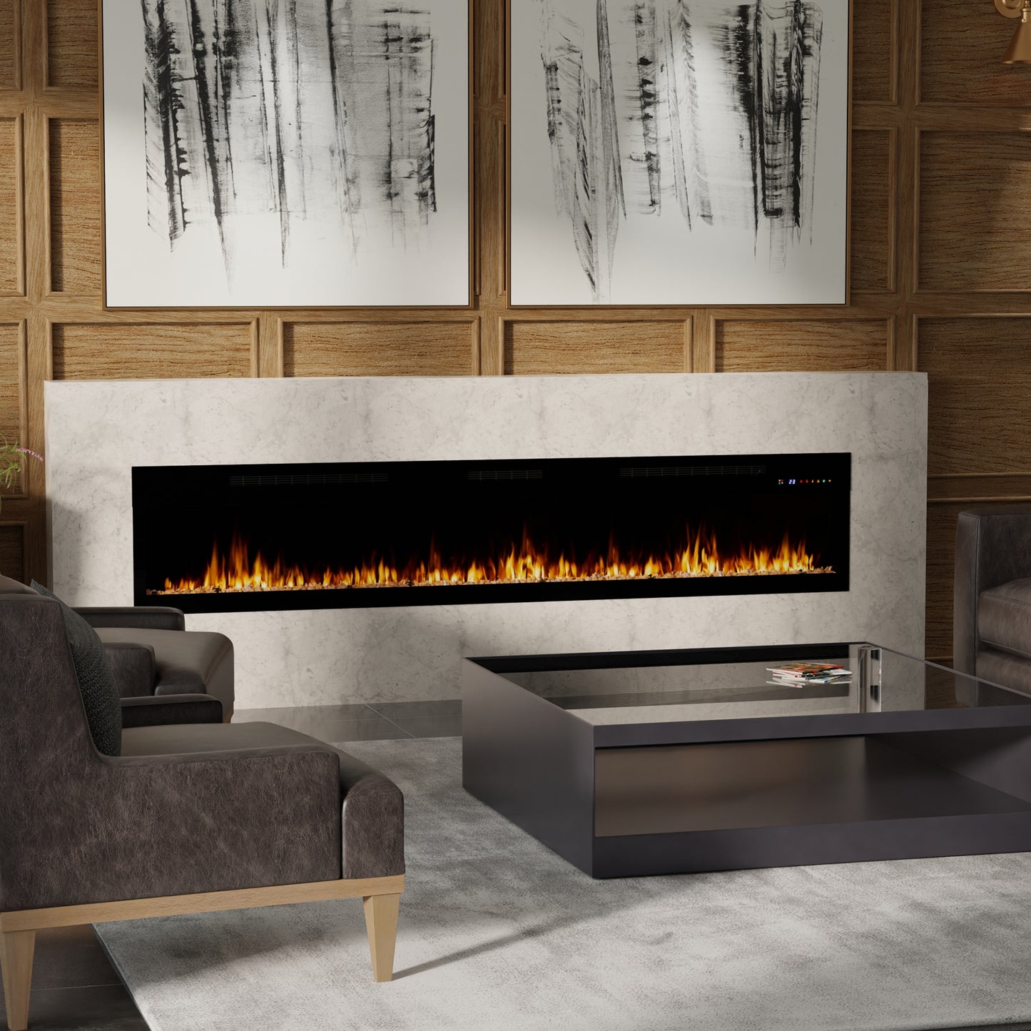Dimplex Vital Essence 100" Built-in Linear Electric Fireplace