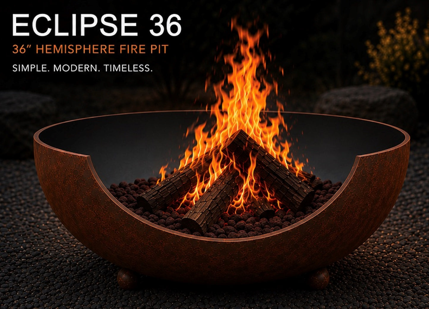 Fire Pit Art 36" Eclipse Fire Pit