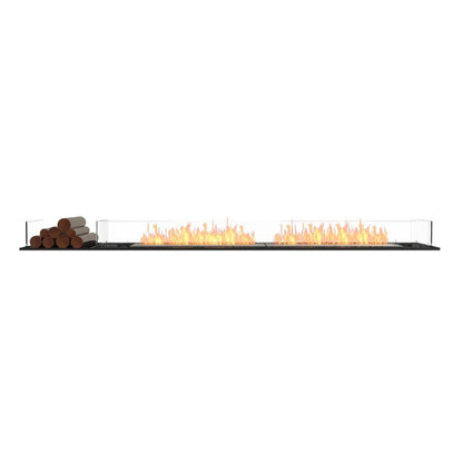 EcoSmart Fire 107" Flex 104BN Bench Ethanol Fireplace Insert with Decorative Box by Mad Design Group