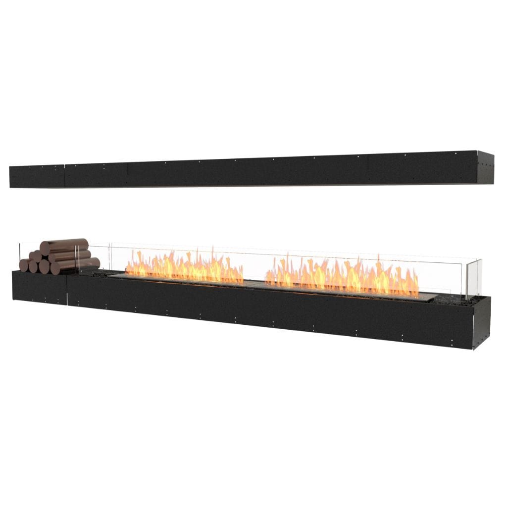 EcoSmart Fire 107" Flex 104IL Island Ethanol Fireplace Insert with Decorative Box by Mad Design Group
