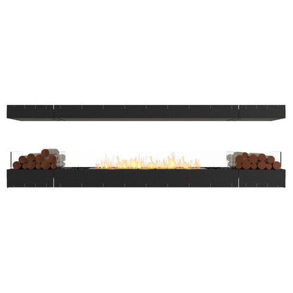 EcoSmart Fire 107" Flex 104IL Island Ethanol Fireplace Insert with Decorative Box by Mad Design Group