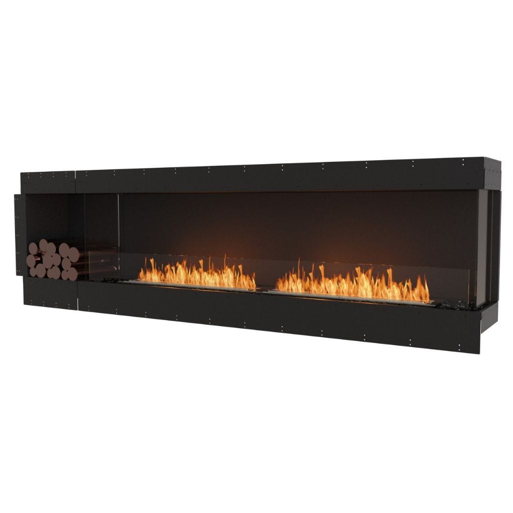 EcoSmart Fire 110" Flex 104LC/104RC Ethanol Fireplace Insert with Decorative Box by Mad Design Group