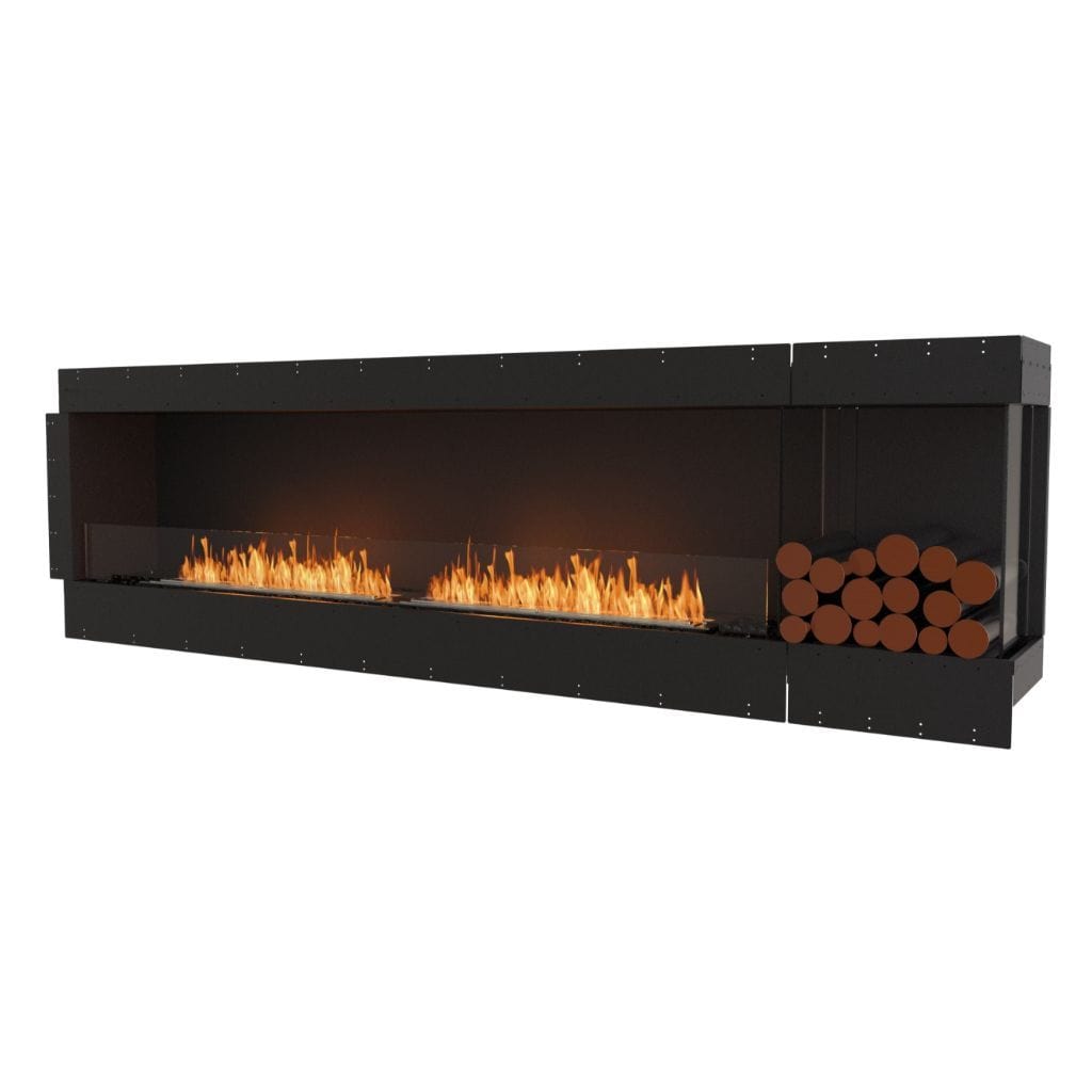 EcoSmart Fire 110" Flex 104LC/104RC Ethanol Fireplace Insert with Decorative Box by Mad Design Group