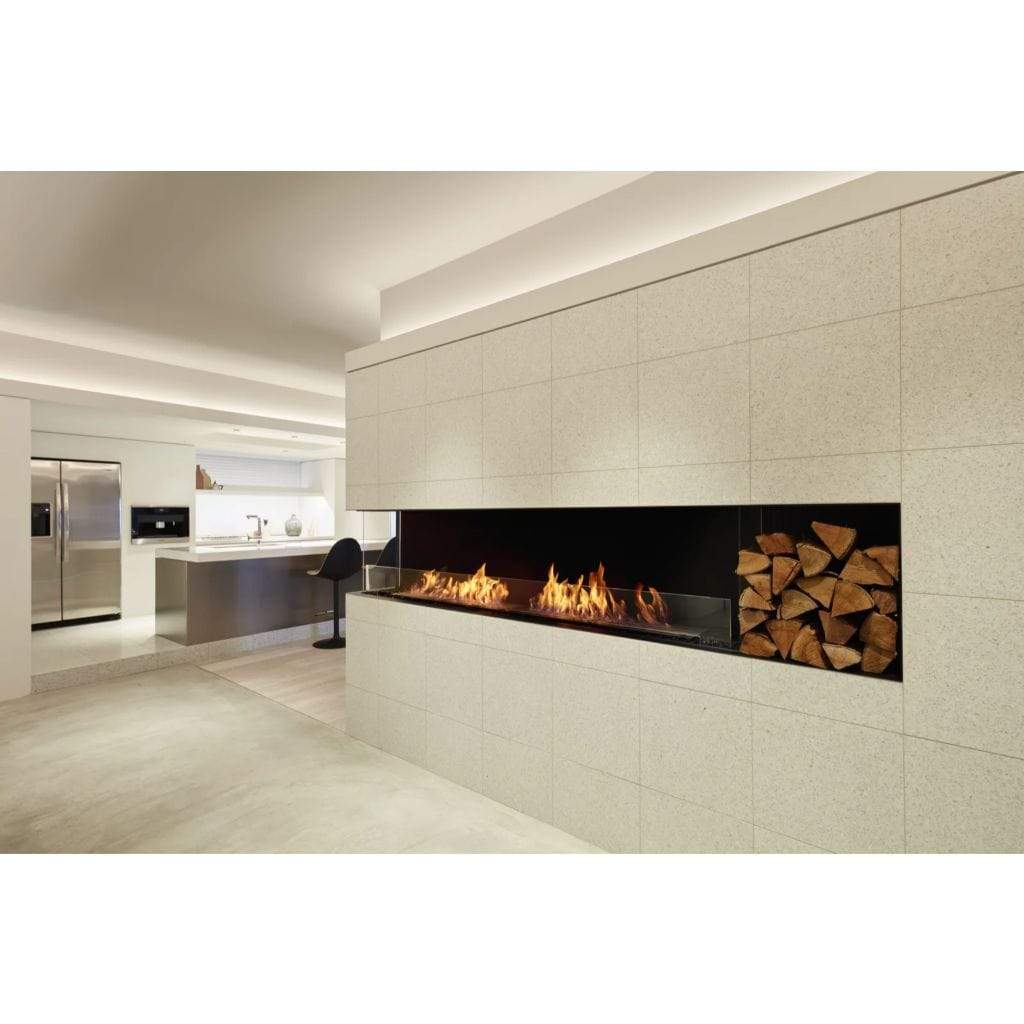 EcoSmart Fire 110" Flex 104LC/104RC Ethanol Fireplace Insert with Decorative Box by Mad Design Group