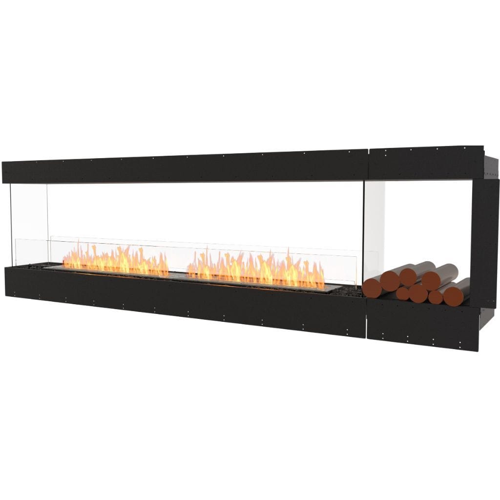 EcoSmart Fire 110" Flex 104PN Peninsula Ethanol Fireplace Insert with Decorative Box by Mad Design Group