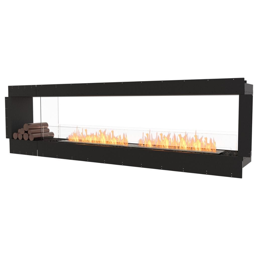 EcoSmart Fire 112" Flex 104DB Double Sided Ethanol Fireplace Insert with Decorative Box by Mad Design Group